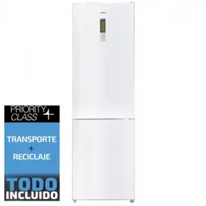 Frigorifico Combi Sauber Scc201w Total Nofrost Pc Alto 200 Cm Ancho 60 Cm Cristal Blanco