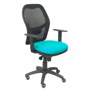 Piqueras y Crespo Jorquera Silla Malla Negra Asiento Bali Verde
