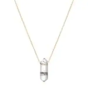 Collar con colgante de Turmalina y Cuarzo