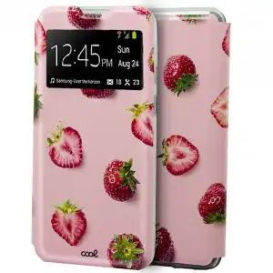 Cool Funda Flip Cover Dibujos Fresas para Xiaomi Mi Note 10 Lite