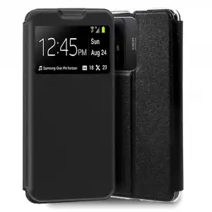 Cool Funda Flip Cover Liso Negro para Xiaomi Redmi Note 12S