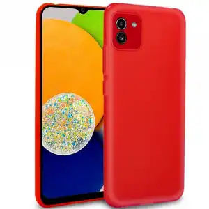 Cool Funda Silicona Roja para Samsung Galaxy A03 A035