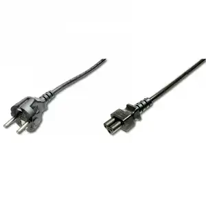 Digitus Cable de Alimentación Schucko/C5 1.2m Negro
