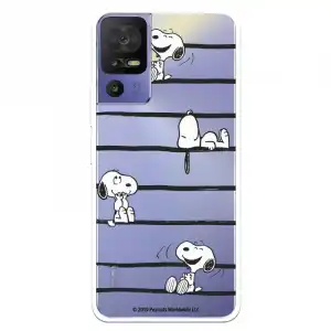 Funda Para Tcl 40 Se Oficial De Peanuts Snoopy Rayas - Snoopy