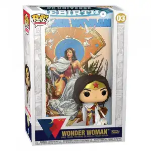 Funko Pop DC Comics Portada Comic Wonder 80th Wonder Woman Rebirth en el Trono