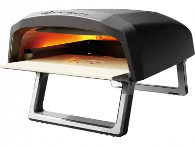 Horno - MasterPro BGKIT-004, Gas, Para pizzas, Porátil, Accesorios incluidos, Hasta 500ºC, Negro