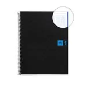 Libreta A5 Miquelrius azul cuadrícula tapa blanda