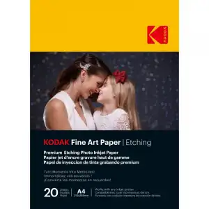 Papel Kodak Fine Art Graate Efecto Grabado 210 Gr 20 Hojas