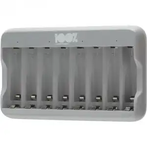 Peakpower Cargador de Pilas USB Super Rápido con 8 Ranuras de Carga