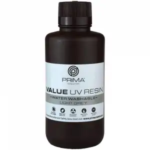 PrimaCreator Value Resina Lavable al Agua 500ml Gris Claro