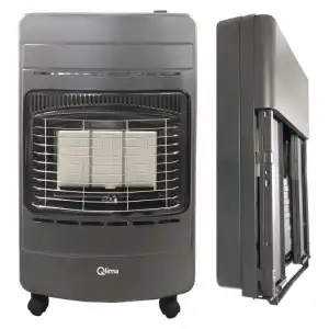 Qlima GH 342 RV Calentador de Gas Plegable A 4200W Gris Antracita