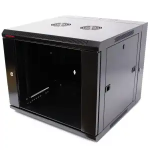 RackMatic SOHORack Armario Rack Mural Pivotante 19" 9U 600x600x500mm Negro