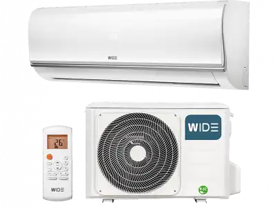 Aire acondicionado - Wide WDS18IUL3ECO-R32, Split 1x1, 4500 fg/h, Inverter, Bomba de calor, Blanco