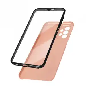 Avizar Funda Trasera Dura y Frontal Flexible Rosa para Samsung Galaxy A23