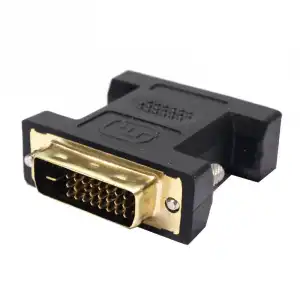 BeMatik Adaptador DVI-D a DVI-I Dual Link Macho/Hembra Negro