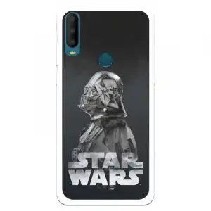 Funda Para Alcatel 1s 2020 Oficial De Star Wars Darth Vader Fondo Negro - Star Wars