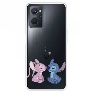 Funda Para Oppo A76 Oficial De Disney Angel & Stitch Beso - Lilo & Stitch