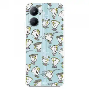 Funda Para Realme C33 Oficial De Disney Chip Potts Siluetas - La Bella Y La Bestia