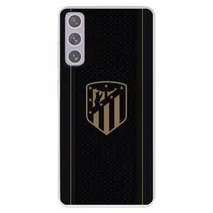 Funda Para Samsung Galaxy S21 Fe Licencia Oficial Atlético De Madrid Escudo Dorado Fondo Negro