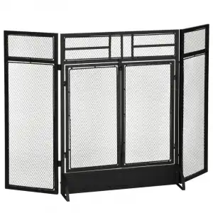 Homcom Salvachispas Plegable Negro