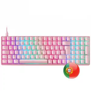 Mars Gaming MKULTRA Teclado Mecánico Rosa Switch Rojo Portugués