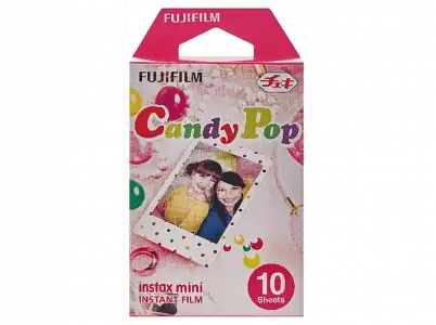 Película fotográfica - Fujifilm ColorFilm Instax Mini Candy Pop, 10 hojas