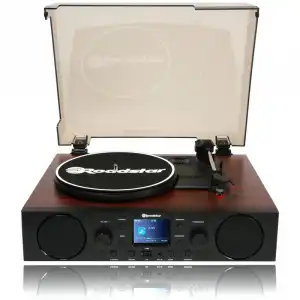 Roadstar TTR-8850ED+BT Tocadiscos Bluetooth/USB/AUX/SD Madera