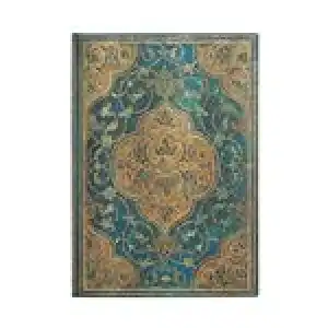 Agenda anual 2024 Paperblanks Midi semana vista horizontal Crónicas Turquesa
