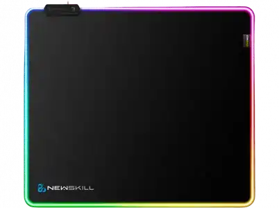 Alfombrilla gaming - Newskill Themis Pro RGB, Cordura, L, Negro