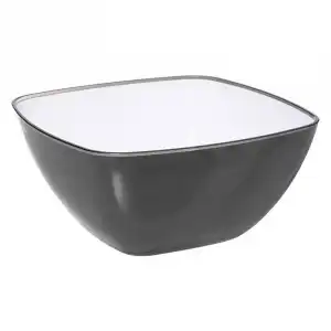 Ensaladera carré 25 cm gris