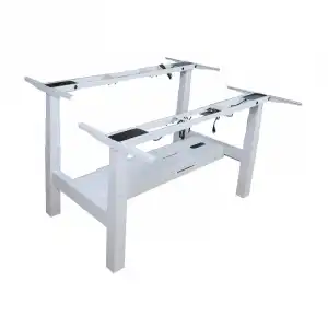Equip Estructura para Mesa Eléctrica Elevable Doble Ajustable en Altura Blanca