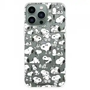 Funda para iPhone 14 Pro Max Oficial Peanuts Snoopy Siluetas