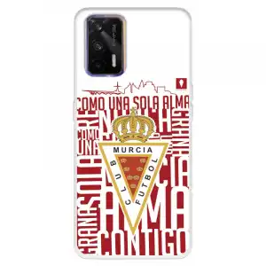 Funda Para Realme Gt Del Real Murcia Escudo Fondo Blanco - Licencia Oficial Real Murcia