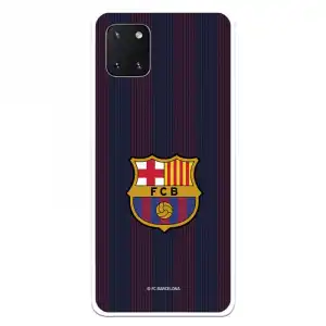 Funda Para Samsung Galaxy A81 Del Barcelona Rayas Blaugrana - Licencia Oficial Fc Barcelona
