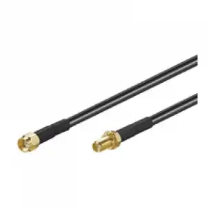 Goobay Cable de Antena RP-SMA 50 Ohm 10m Negro