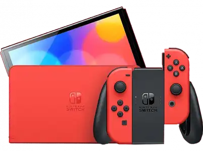 Nintendo Switch - OLED (Edición Rojo Mario), 7", Joy-Con, 64 GB, Mario