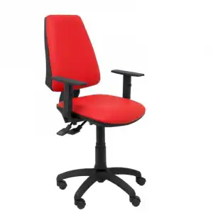 Piqueras y Crespo Elche Silla Sincro Similpiel Rojo con Brazo Regulable