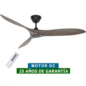 Ventilador De Techo Casafan 315221 Eco Airscrew 152 Madera Maciza/ Negro