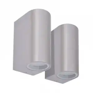 VidaXL Pack 2 Lámparas de Pared para Exterior 50W GU10