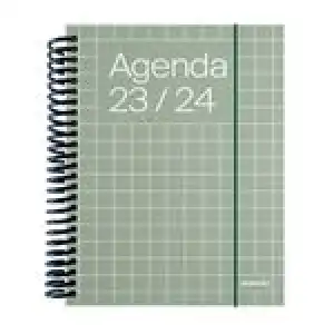 Agenda escolar 2023/2024 Universal Additio día por página verde