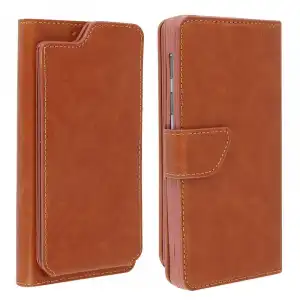 Avizar Funda Cartera Marrón para Smartphones de 5" a 5.3"