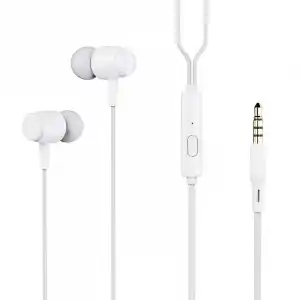 Contact LXAU35M02 Auriculares con Micrófono Jack 3.5mm Blancos