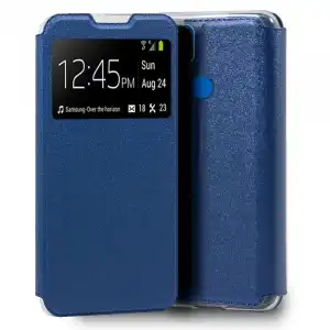 Cool Funda Flip Cover Liso Azul para Xiaomi Redmi 9C