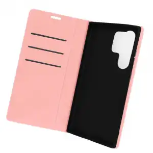 Funda Para Samsung S23 Ultra Tarjetero Función Soporte Solapa Magnética Rosa