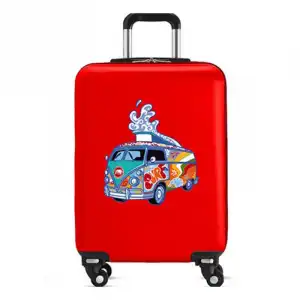 Kukuxumusu Caravana Maleta de Cabina Rígida ABS Rojo