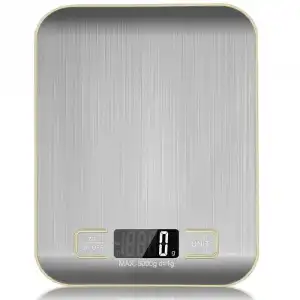 OcioDual Báscula de Cocina Digital LCD 5Kg Gris