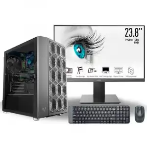 PcVIP Pack Desktop II AMD Ryzen 5 4600G/16GB/500GB SSD + Monitor 24" + Teclado + Ratón