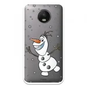 Funda Para Motorola Moto G5s Oficial De Disney Olaf Transparente - Frozen