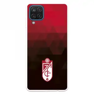 Funda Para Samsung Galaxy M12 Oficial Del Granada Cf Escudo - Fondo Rojo Y Negro - Licencia Oficial Del Granada Cf