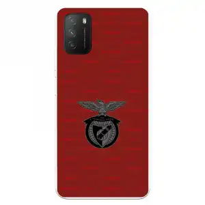 Funda Para Xiaomi Poco M3 Del Escudo Fondo Granate - Licencia Oficial Benfica